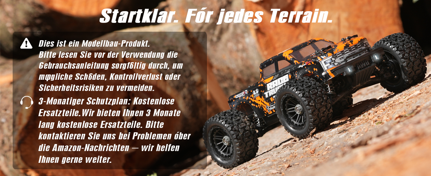 Радіокерований позашляховик Haiboxing 1/18 4WD 36 км/год - RC Monster Truck для дітей та дорослих 18859E