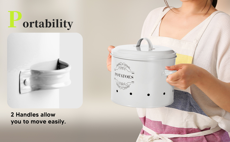 Набір контейнерів для зберігання картоплі, цибулі та часнику з вентиляцією, набір з 3 шт.