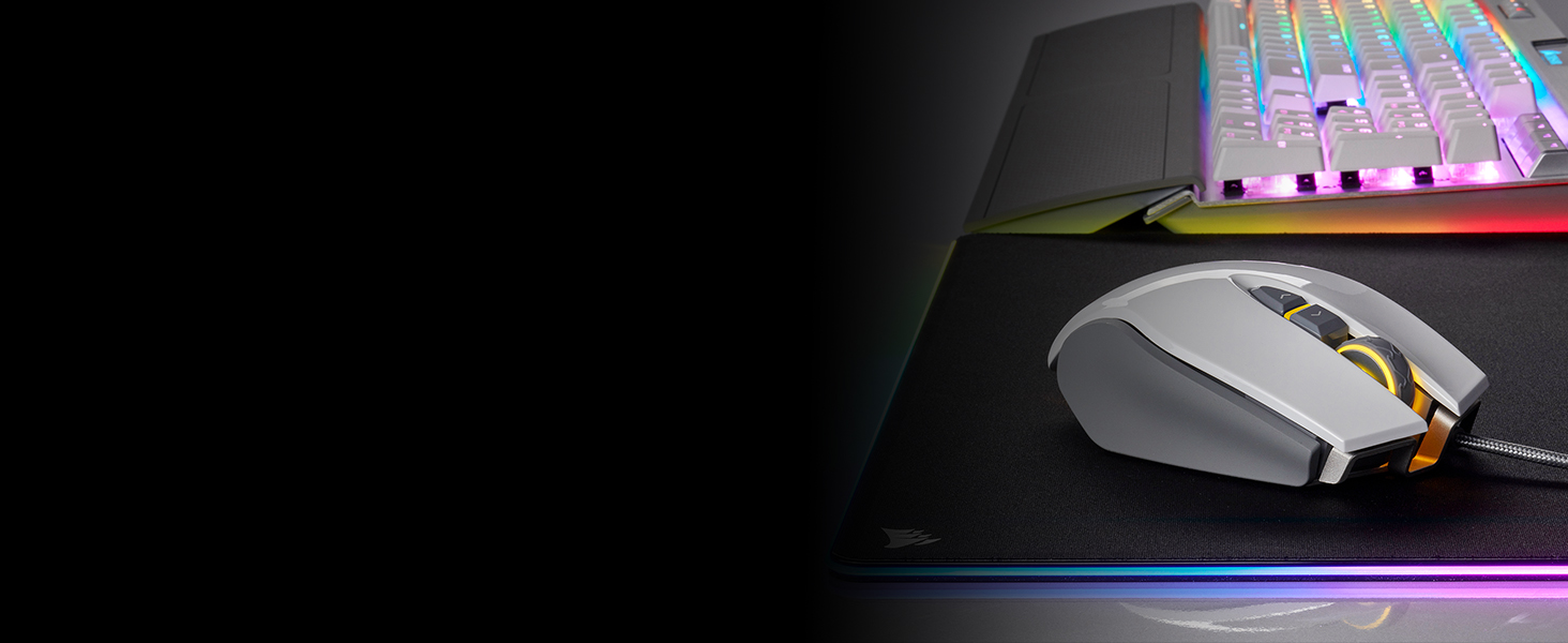 Ігрова дротова миша Corsair M65 RGB ELITE для FPS, біла