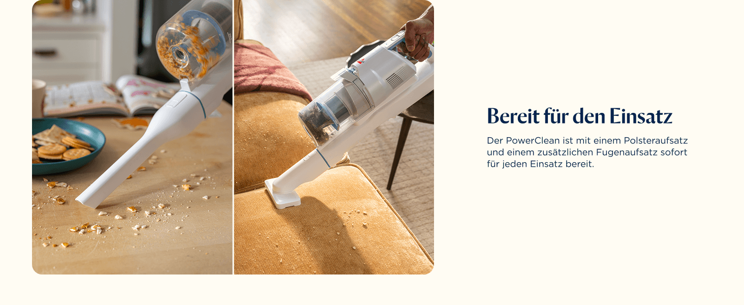 Акумуляторний пилосос Bissell PowerClean FurGuard для шерсті тварин з HEPA-фільтром, 2500 mAh, 50 хв роботи