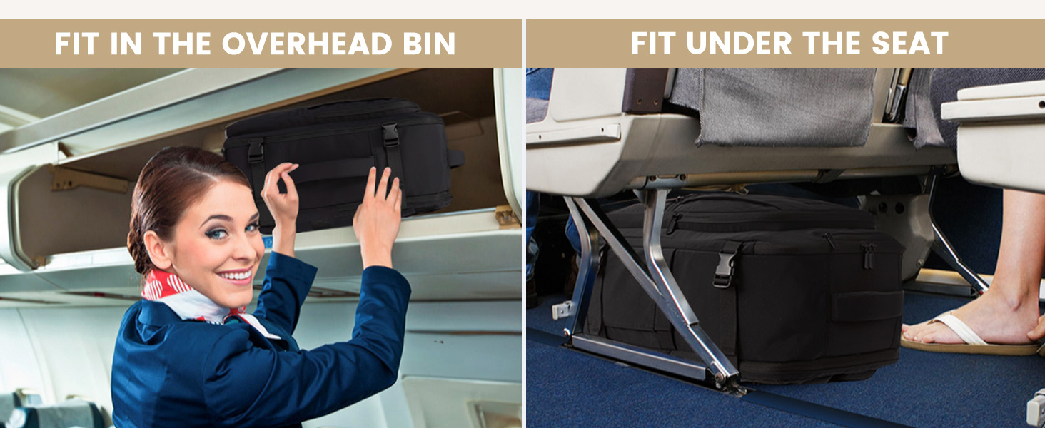 LOVEVOOK Рюкзак для ручної поклажі, 40L, для подорожей, чоловічий/жіночий, для ноутбука 17 дюймів, водонепроникний, рюкзак-валіза, для вихідних, роботи, відпустки, бежевий (бежевий+хакі)