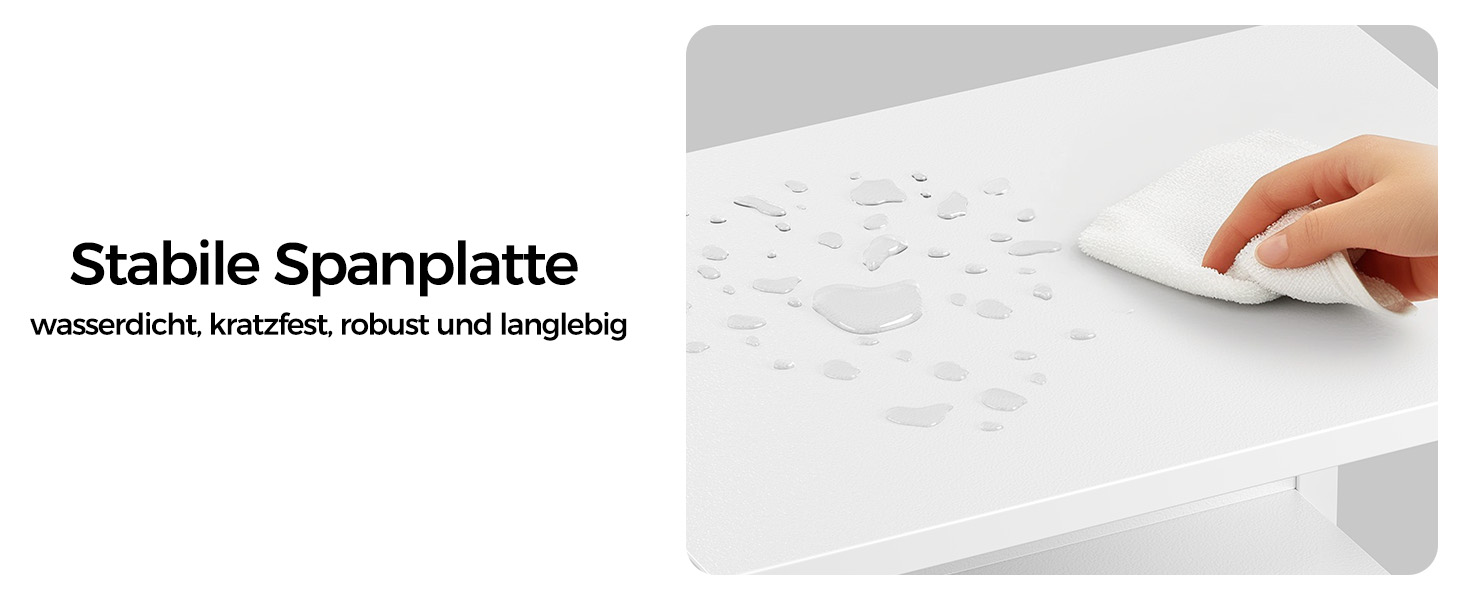 Стіл Rolanstar з шухлядами, 120x47 см, ігровий стіл з розеткою, LED-підсвітка та підставка для монітора, стіл для комп'ютера з підставкою для клавіатури, білий