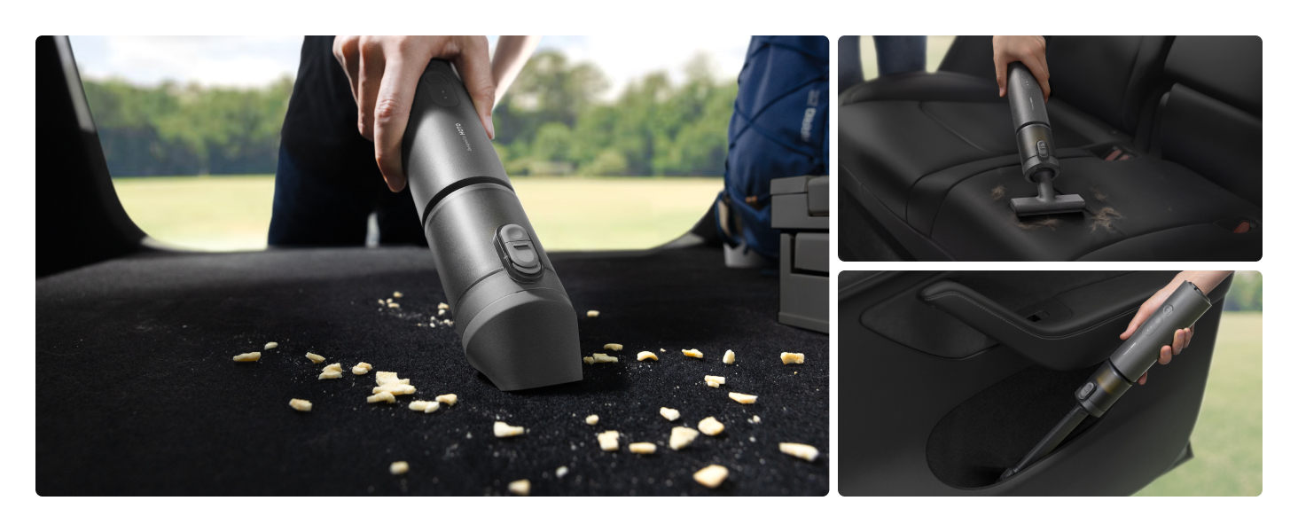 Акумуляторний ручний пилосос HOTO 20000Па 4-в-1 для авто, дому та клавіатури, бездротовий міні-пилосос з функцією обдуву