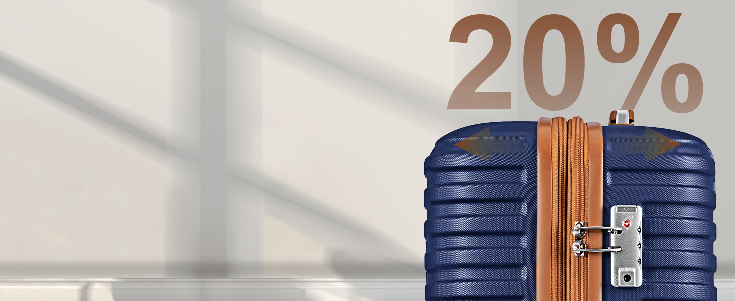 Набір валіз Joyway 6 шт. з твердим корпусом, включаючи косметичну сумку, 4 колеса та TSA-замок. Колір: темно-синій/коричневий. Ідеальний для подорожей.