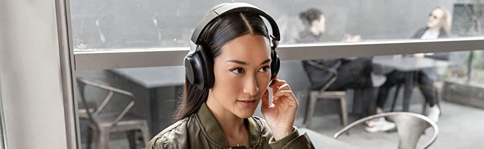 Бездротові Bluetooth-навушники Shure AONIC 40, шумозаглушення, мікрофон, акумулятор 25 год, iOS/Android, чорний