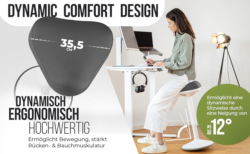 Офісний стілець ZIP SH-01 Graphitblau: ергономічний, регульована висота (58-83 см), знімний чохол, сертифікат IGR