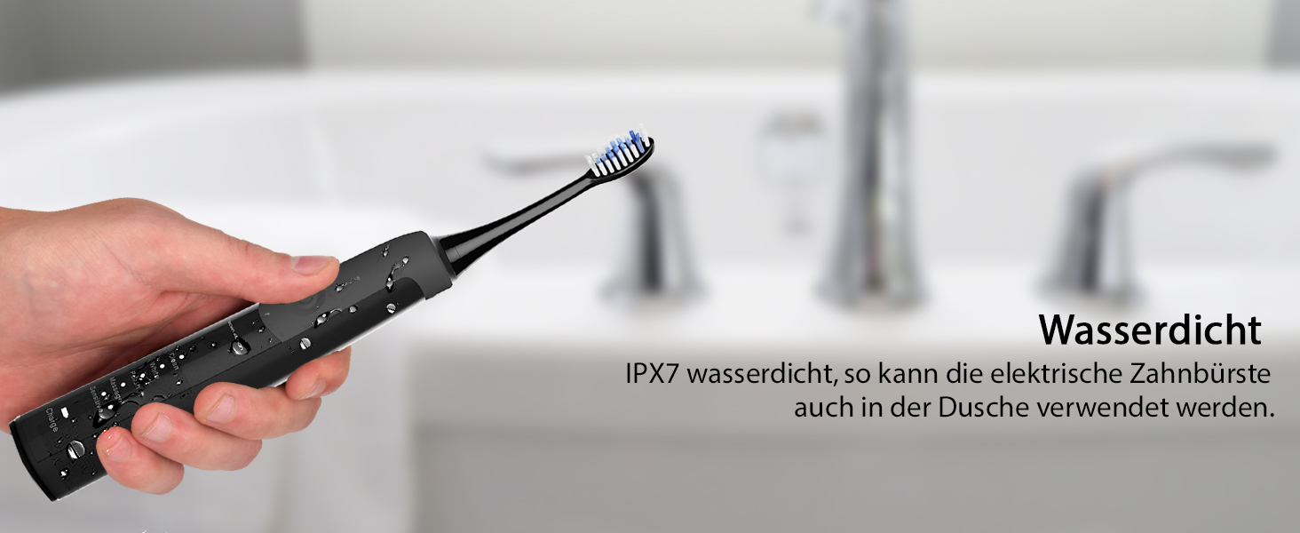 Електрична зубна щітка Tristan Auron SonicMaster (Блакитна) - 6 голів + чохол - 5 режимів, 55000 VPM, таймер 2 хв, 100 днів гарантії