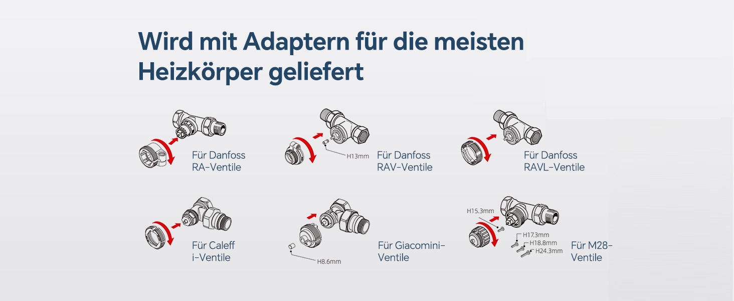Розумний термостат для радіатора Salcar WiFi, сумісний з Alexa та Google Home, програмований, Tuya Smart, без шлюзу