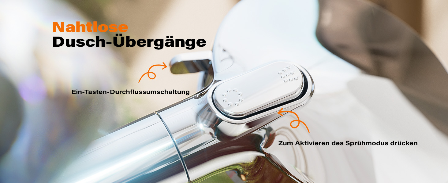 Фільтр для душу Cobbe з шлангом, високонапірна ручна лійка з 20-ступеневою фільтрацією, водозберігаючий душ з 6 режимами струменя, дощовий душ, що підвищує тиск, економний душ для жорсткої води (7.chrom01)