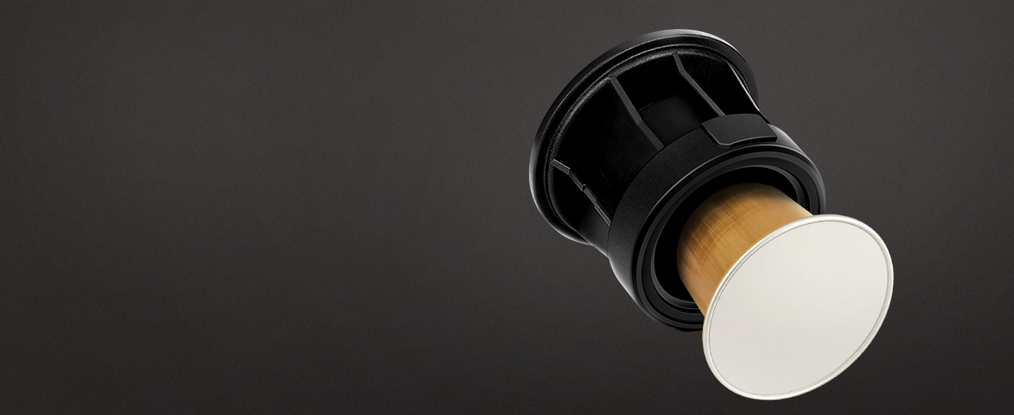 Портативна кавомашина ICARE з акумулятором, 2-в-1 для капсул NS та меленої кави, самонагріваюча, USB-C, індикатор заряду, для кемпінгу, подорожей та в дорогу (Чорний)