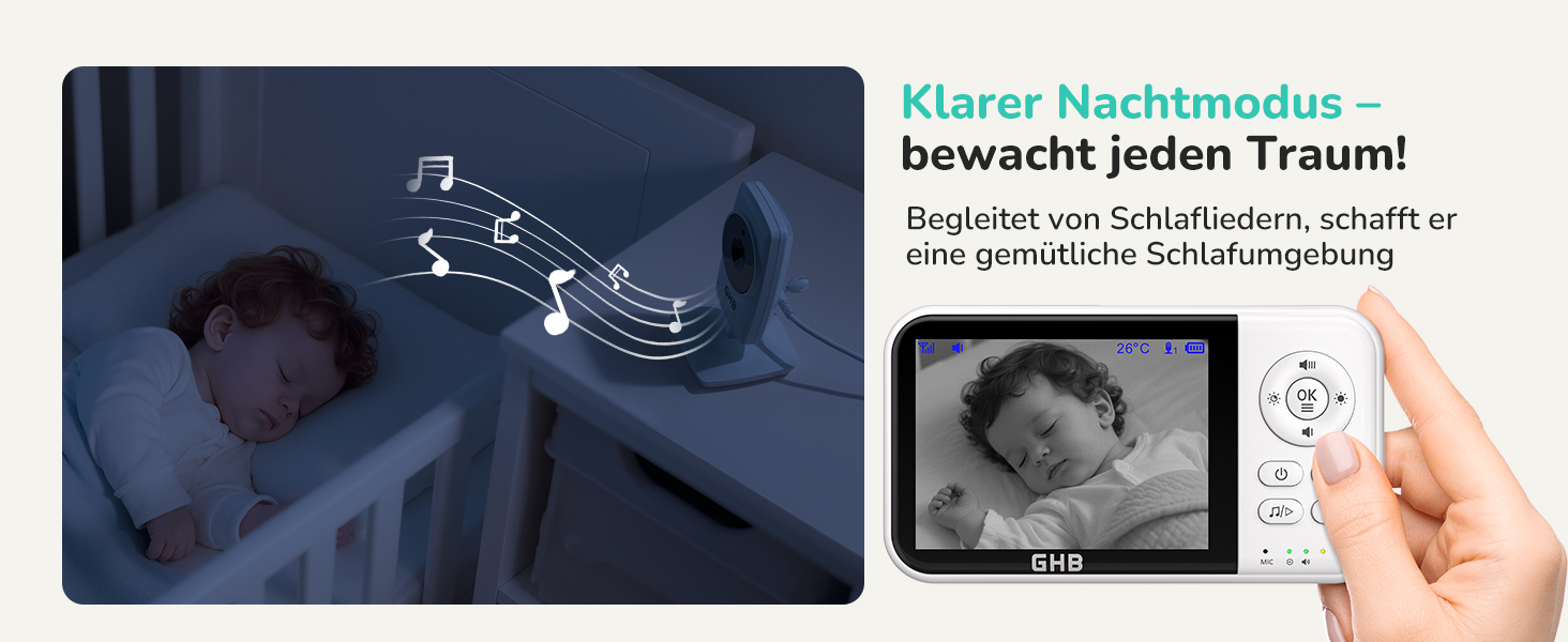 Відеоняня GHB з камерою та LCD-екраном 3.2