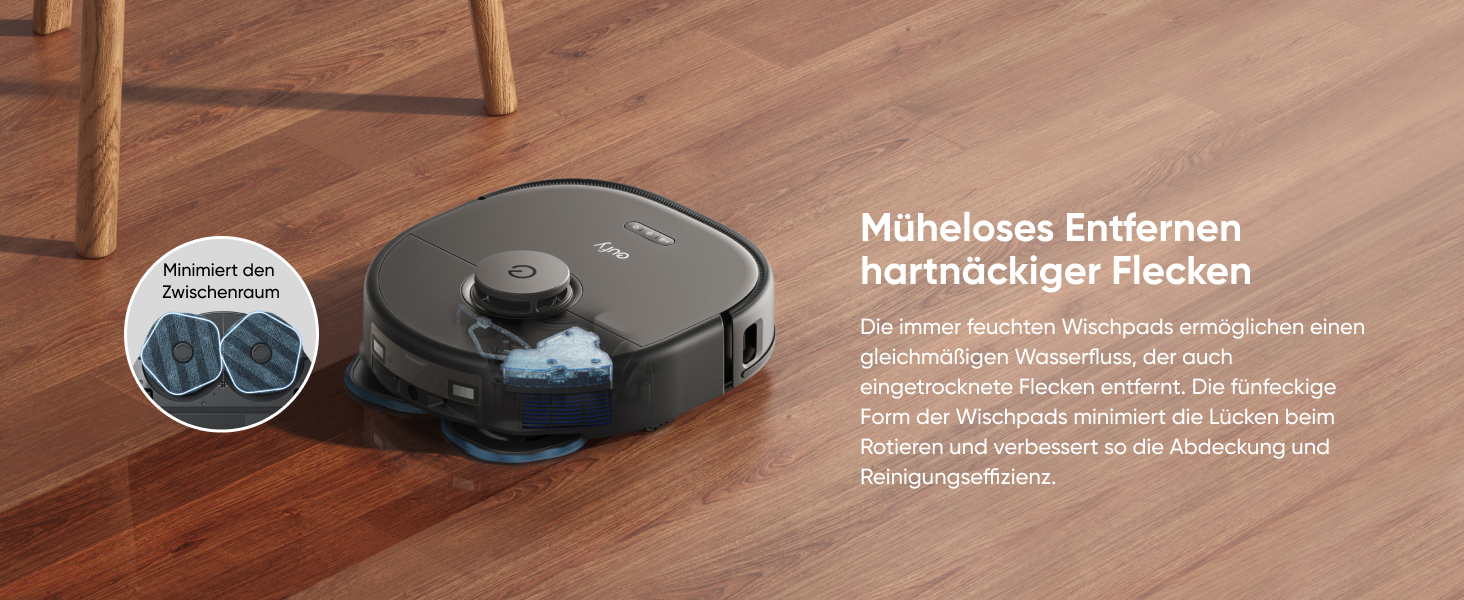 Робот-пилосос Eufy X10 Pro Omni з функцією миття та авто-дозаправкою, 8000Pa, 2 мопи з автомийкою та сушінням (відновлений)