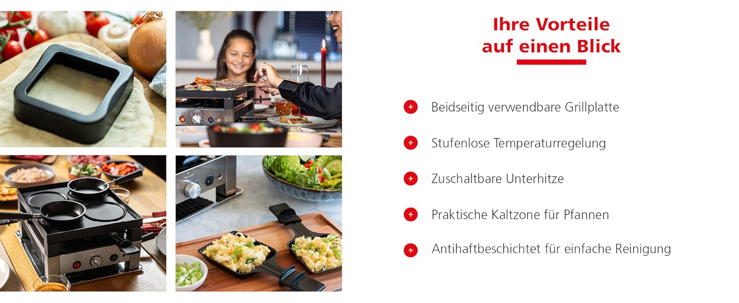 Електричний гриль Solis 5-в-1 7910: Ракле, гриль, вок, піца, крепи - для 4 осіб, нержавіюча сталь, 1020W