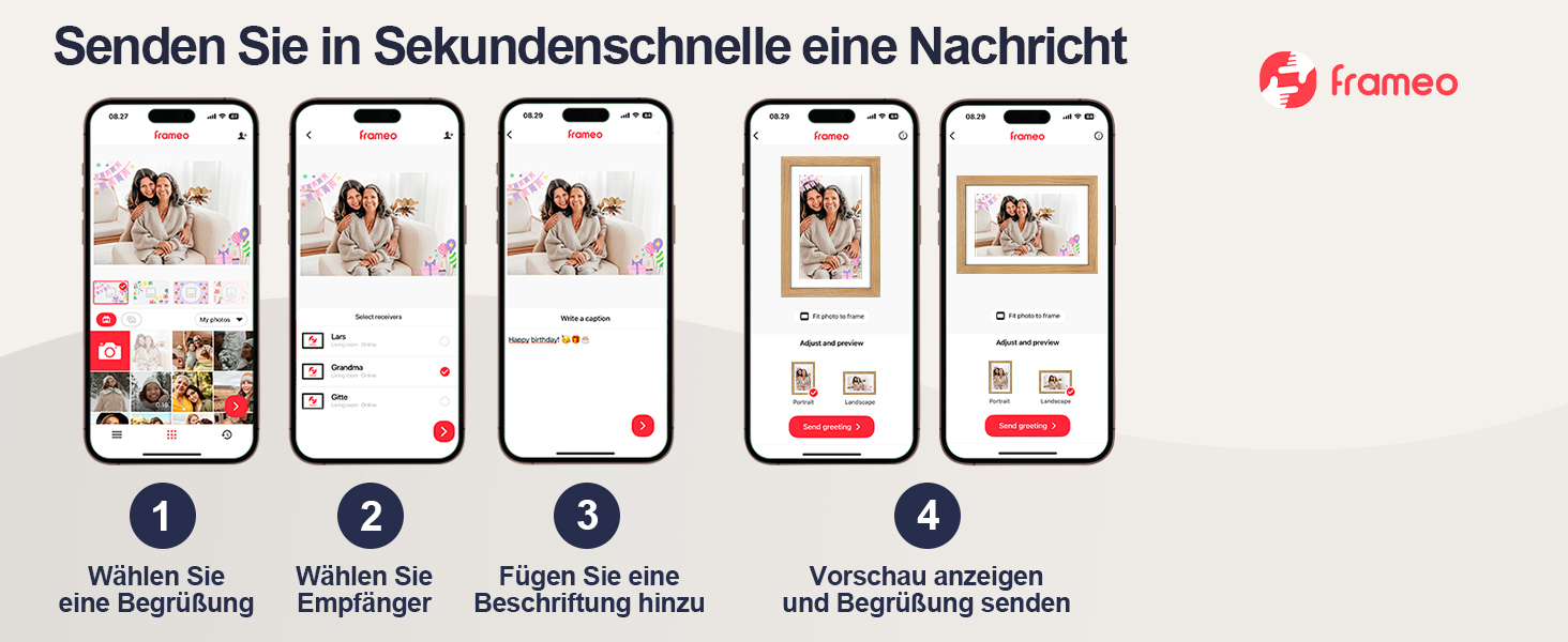 Цифровий фоторамка з дерева, Wi-Fi, 32GB, 10.1