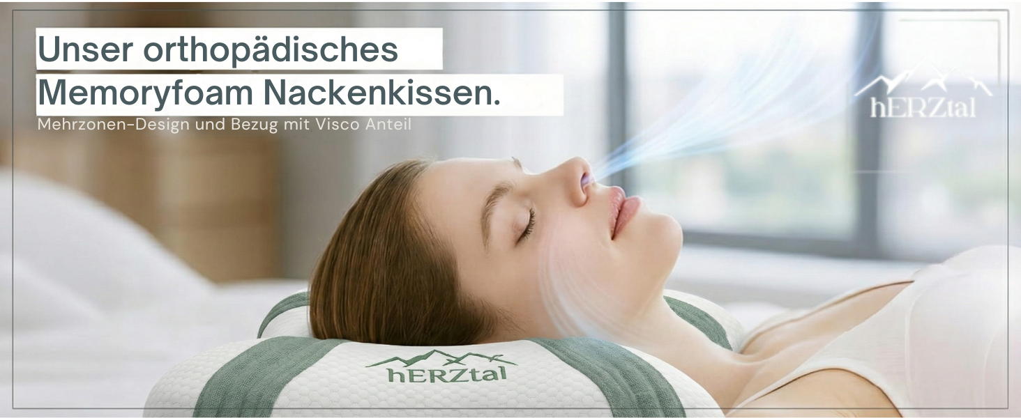 Ортопедична подушка для шиї з ефектом пам'яті - ергономічна подушка для сну на боці, спині та животі - підтримка шиї проти болю в шиї - сертифікат Oeko-Tex Made in Green, знімний чохол