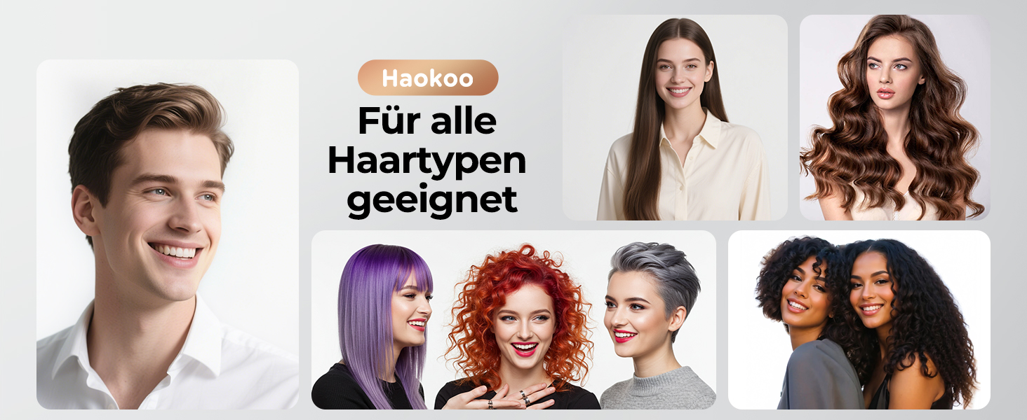 Іонний фен для волосся з дифузором, професійний стайлер 150 000 об/хв, 8 режимів температури з LED-дисплеєм, для кучерявого та густого волосся, чорний