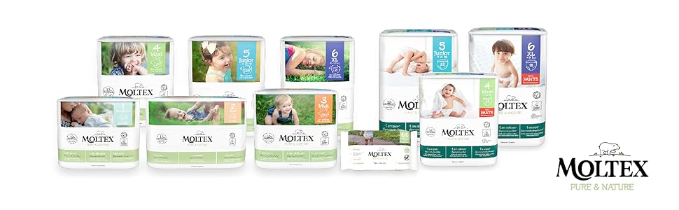 Екологічні підгузки Moltex Pure & Nature, розмір 1 (2-5 кг), 88 шт
