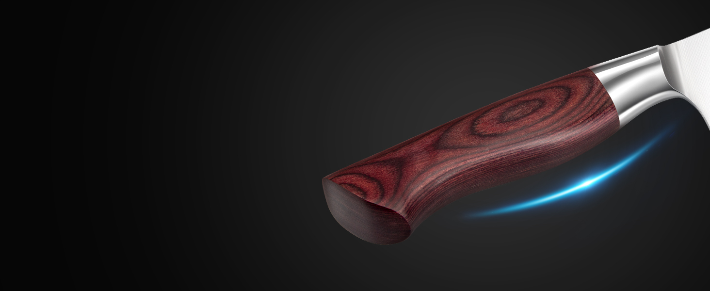 Набір ножів HOSHANHO 18 предметів з дерев'яним блоком, кухонний набір ножів з професійними лезами з високоякісної нержавіючої сталі