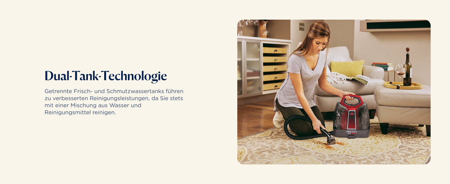 BISSELL SpotClean ProHeat: професійний мийник для килимів та м'яких меблів з HeatWave технологією, 330W, 36988