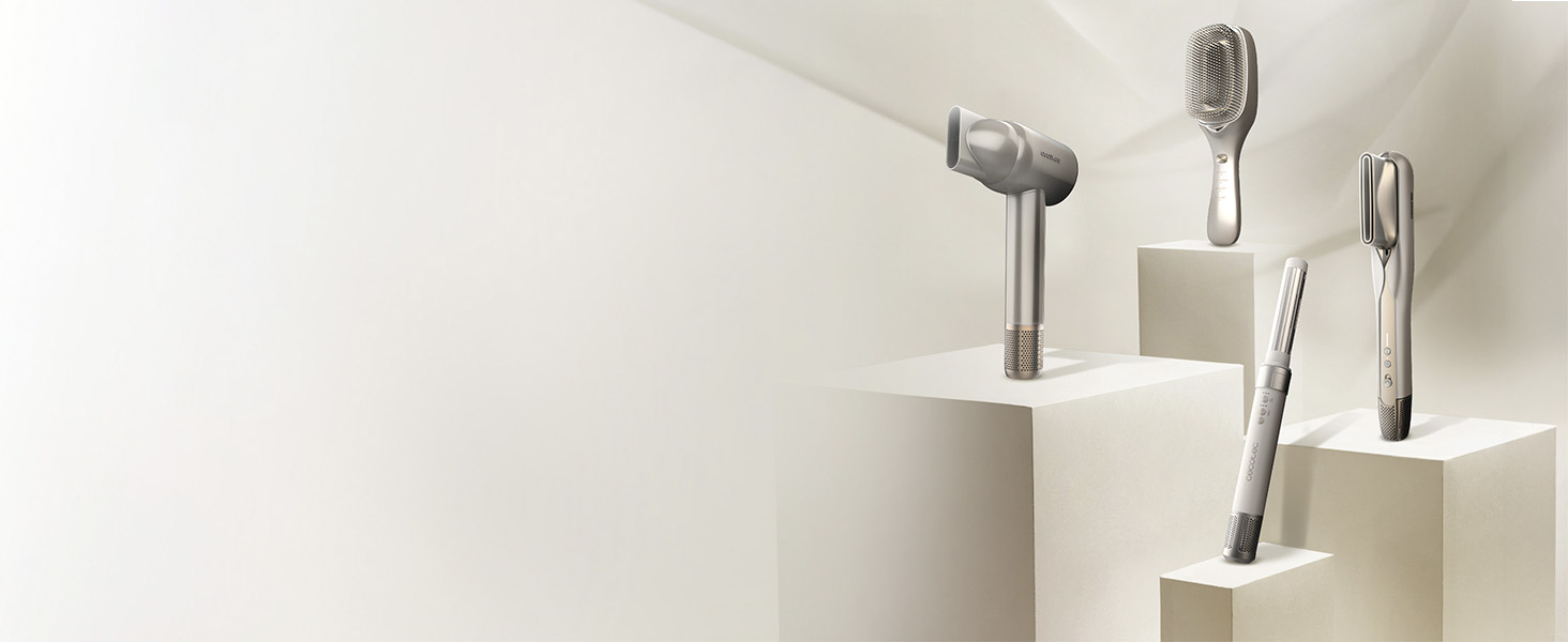 Фен Cecotec Ionicare Rockstar Nano Iontech Champagne з плазмою, 110 000 об/хв, дисплеєм та функцією збереження налаштувань