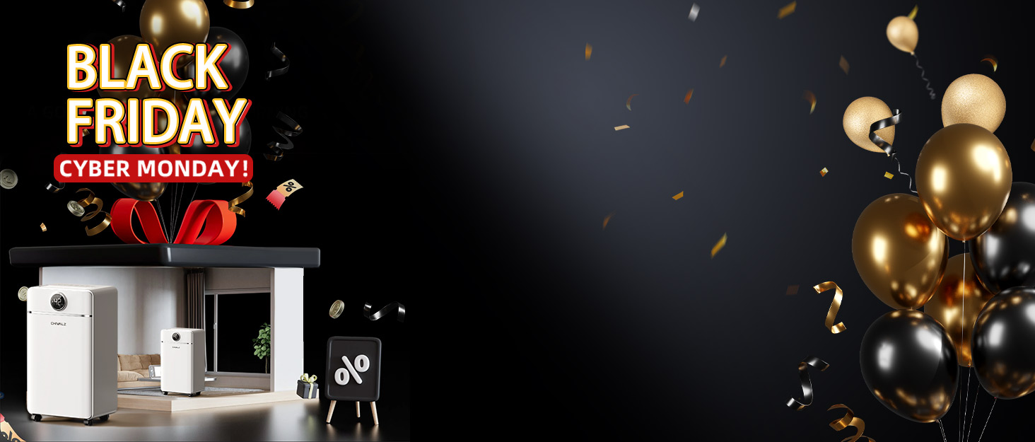 Електричний осушувач повітря CHIVALZ 12л/24г для приміщень до 120м³ (30м²), 3 режими роботи, таймер 24г, автоматична відтавлювання (білий)