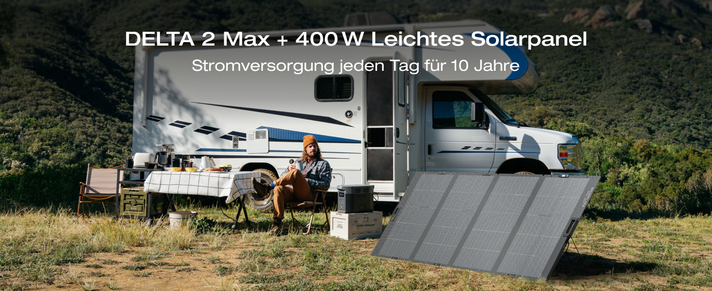Портативна зарядна станція EcoFlow DELTA 2 Max, 2048 Вт·год, потужність 3000 Вт (з 2 додатковими акумуляторами по 400 Вт)