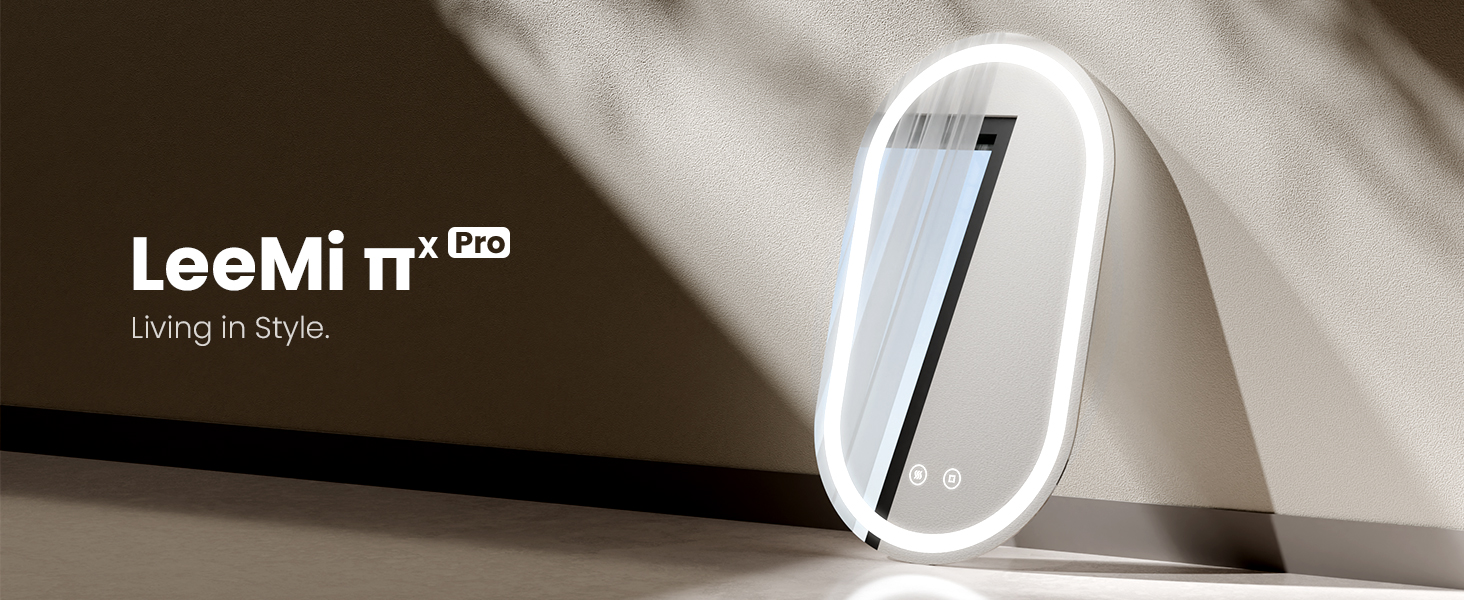 Дзеркало для ванної кімнати EMKE з підсвічуванням 50x90 см, овальне, з сенсорним перемикачем, 3 кольори світла, регулювання яскравості, антизапарник, функція пам'яті, автоматичне вимкнення через 3 години