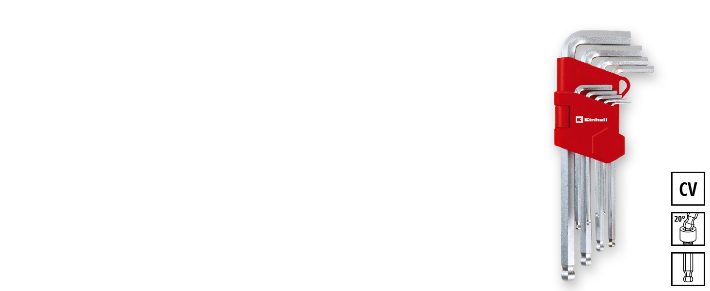 Einhell E-CASE 80: Набір інструментів в кейсі (80 предметів) для дому, майстерні, в дорозі - міцний пластиковий кейс