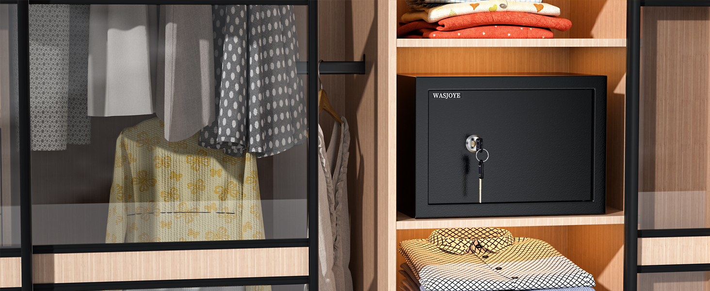Safe Tresor WASJOYE: Сейф для дому та офісу з ключем, 49L, 45x35x31 см