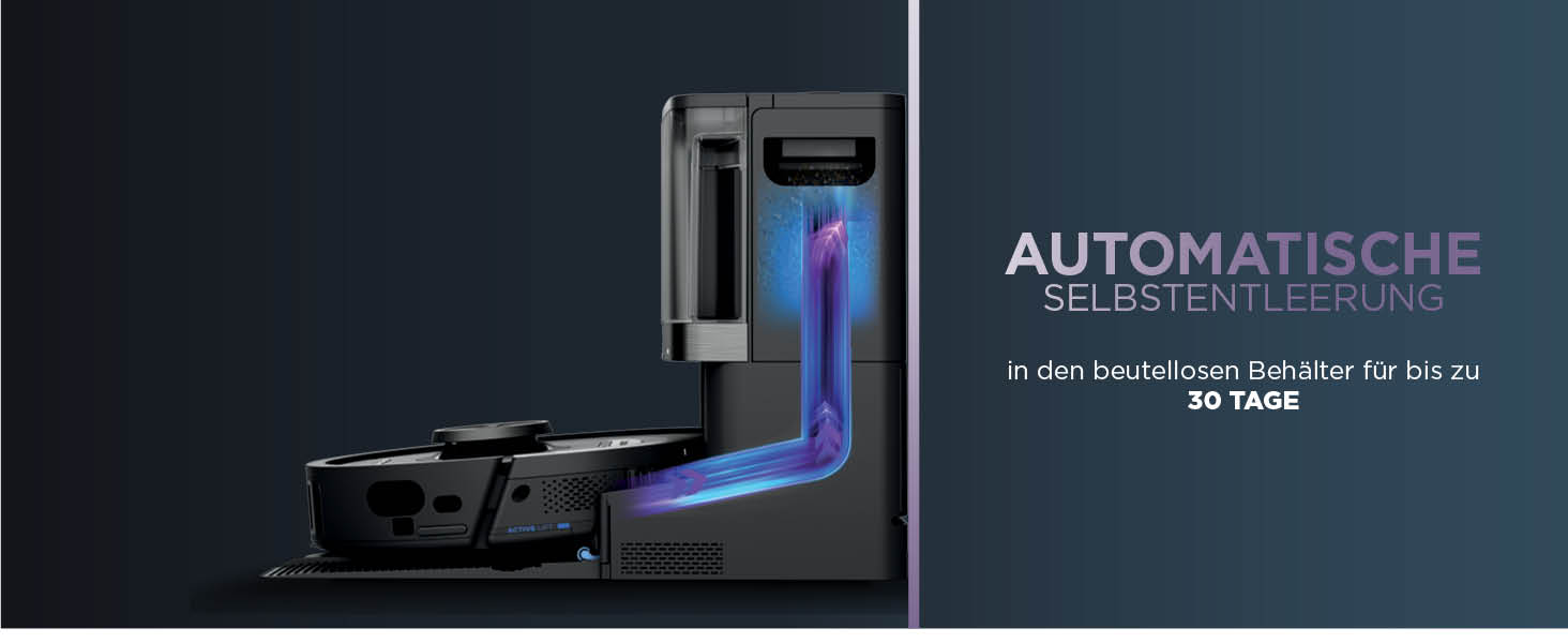 Робот-пилосос та миючий робот Shark PowerDetect RV2800ZEEU: 2-в-1, самостійне очищення, LiDAR, App-керування, чорний