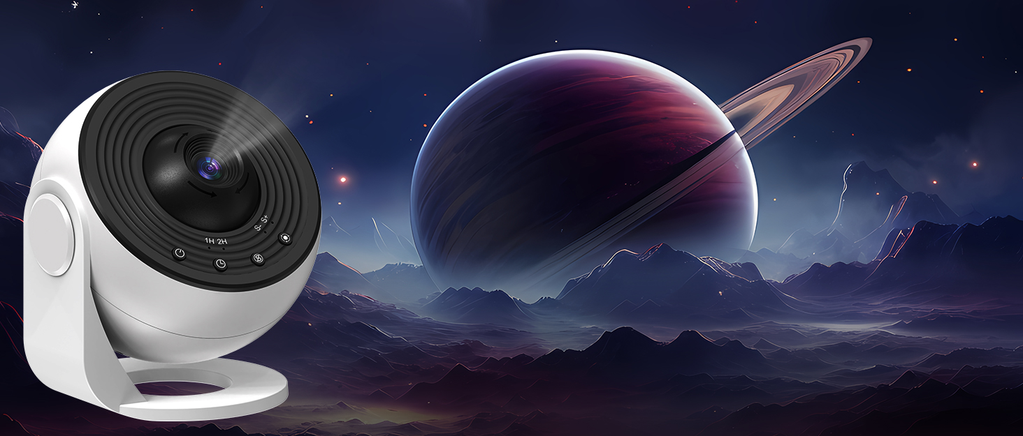 Проектор нічного неба Sternenhimmel Home Planetarium: лампа-проектор зірок та галактики для дітей та дорослих, 14 дисків з планетами, Місяцем та тематичними сценами для спальні