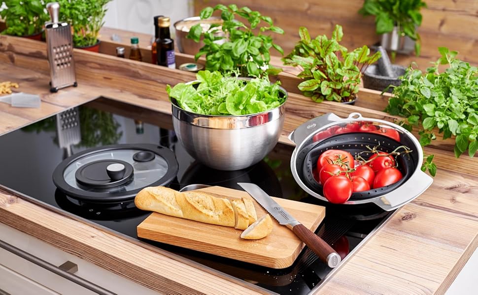 Салатниця-відцентрофуга RÖSLE з нержавіючої сталі 18/10, діаметр 24 см, об'єм 27x25.5x18.5 см