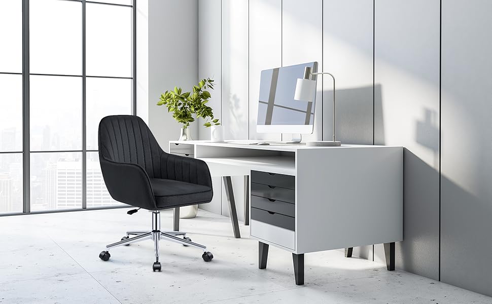 Крісло MARK ADLER Future 5.2 Black - офісне крісло з регулюванням висоти, чорне, для дому та офісу