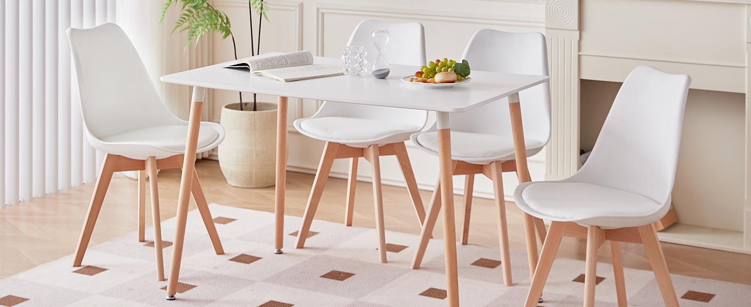 Стільці для їдальні GrandCA HOME, дерев'яні, з масиву бука, в стилі ретро, 6 шт.