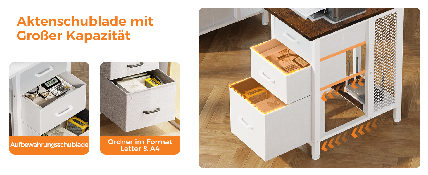 Комп'ютерний стіл Coleshome з 6 шухлядами, 160x52 см, білий для дому та офісу