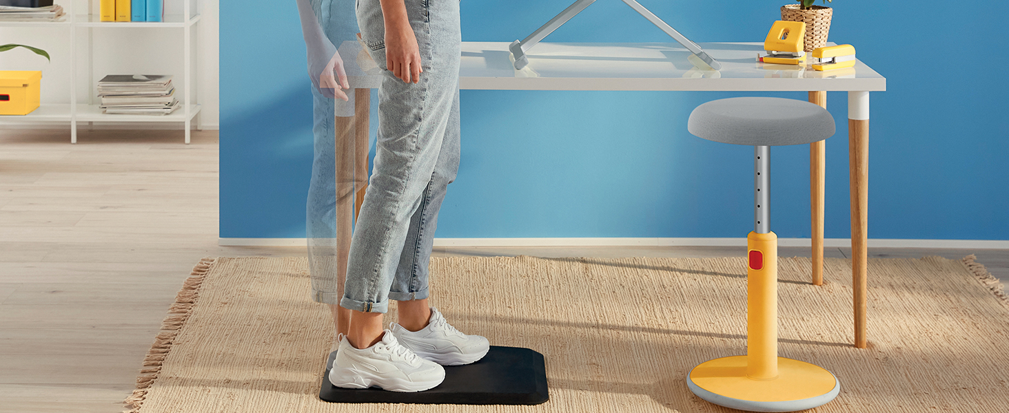 Підніжка для столу Leitz Ergo Cosy, регульована, сіра, 53710089, для офісу та дому