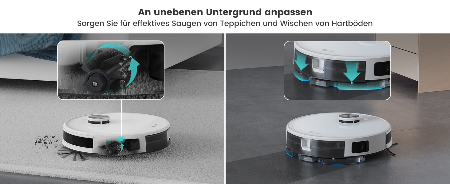 Робот-пилосос LEFANT M1W з функцією миття, багатоступеневе мапування, зони заборони, потужність 5500Pa, 150 хв роботи, ідеальний для шерсті тварин та твердих підлог, керування через додаток/Alexa