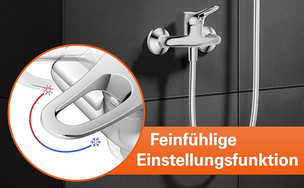 Змішувач для ванної кімнати EISL Verona з витяжною штангою та комплектом зливу, однорідний змішувач для раковини, хром