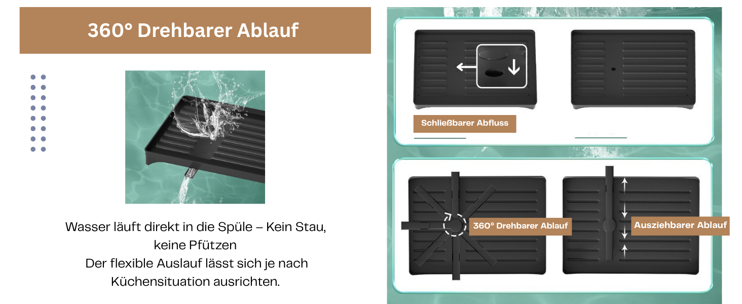 Сушарка для посуду нержавіюча сталь, 2-ярусна, з піддоном та відділенням для столових приборів, компактна для кухні