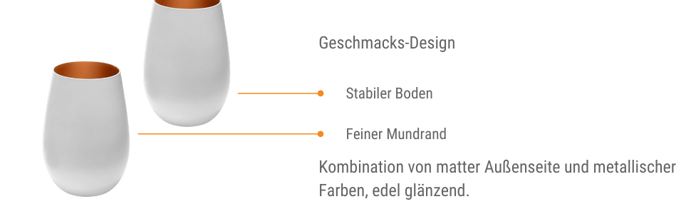 Стакани Штельцле Лаузіц 465 мл I стакани для пиття 6 шт. I Набір склянок для пиття можна мити в посудомийній машині з високою стійкістю до поломки I Універсальні стакани для води стакани для соку стакани для віскі I чорний бронзовий (білий / бронзовий)