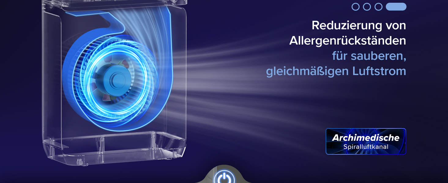 Повітряочищувач LEVOIT з HEPA-фільтром: для дому, від грибка, пилу, алергенів та запахів, з керуванням через додаток, таймером, нічним режимом та світлом, матовий білий