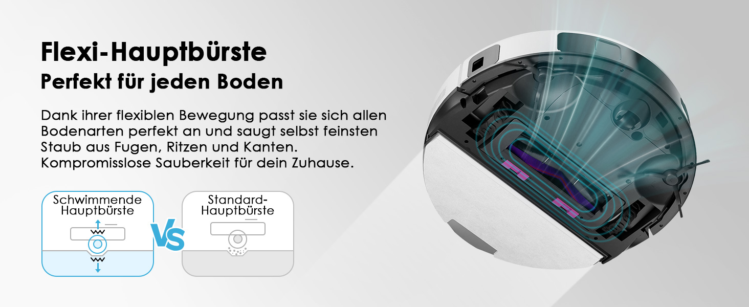 Робот-пилосос EUREKA E10s 2.Gen з вологою тканиною + станція самоочищення (4000Pa, автовиявлення килима, підйом мопа, LiDAR-навігація, ідеально для видалення шерсті тварин, керування через додаток/голос) (білий)