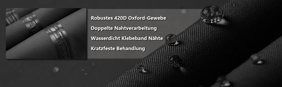 Водостійкий чохол для садово-патіо меблів 300x300x90 см, чорний, з вентиляційними отворами, 420D Oxford, захист від пилу та УФ-променів