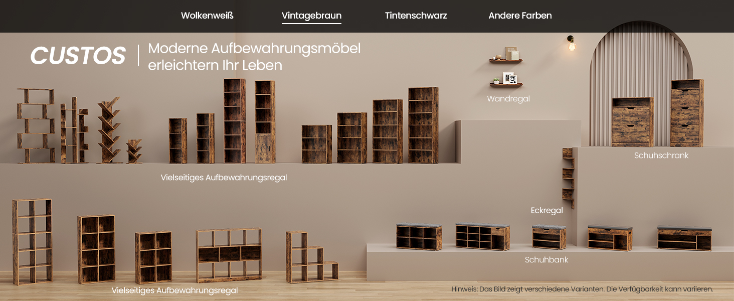 VASAGLE Custos: Набір з 2 тумбочок з LED-підсвічуванням та зарядкою, чорний, з шухлядами, 2 розетки AC та USB