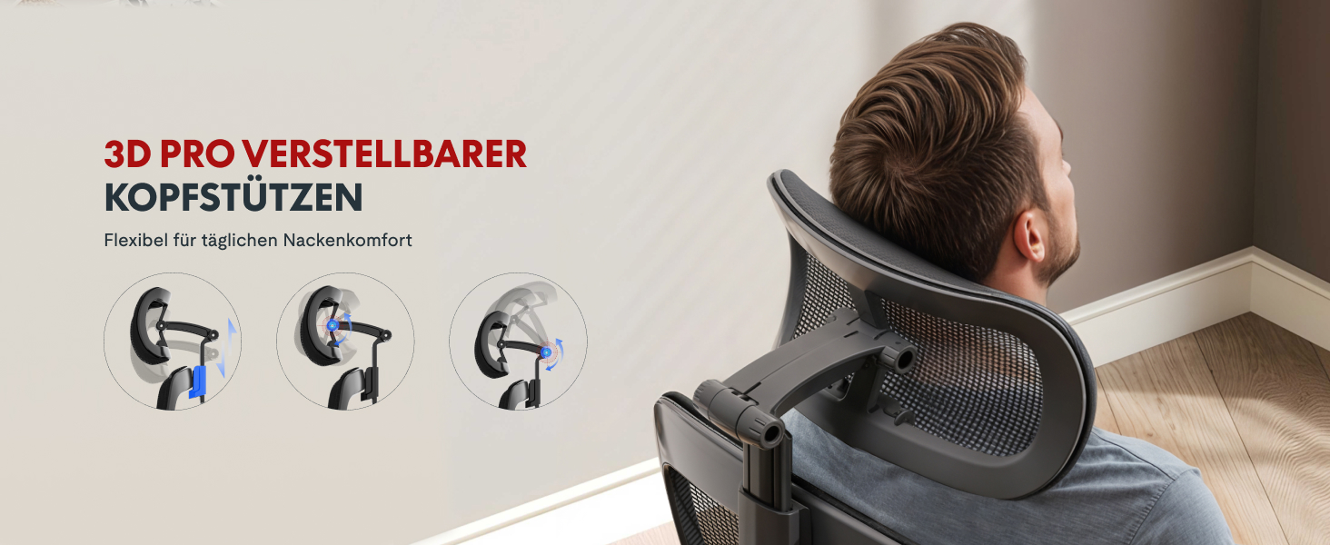 Офісний стіл FLEXISPOT Pro (Чорний Mesh): ергономічний крісло з регульованою підголівником, підлокітниками та поперековою підтримкою, функція гойдання 120° для дому, офісу та робочого кабінету