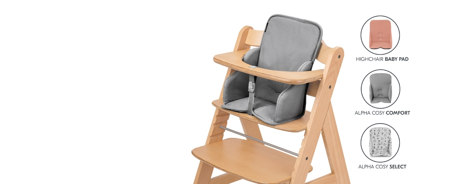 Дитячий стільчик Hauck Alpha Move Newborn Set - регульований, з підставкою для новонароджених та піднос