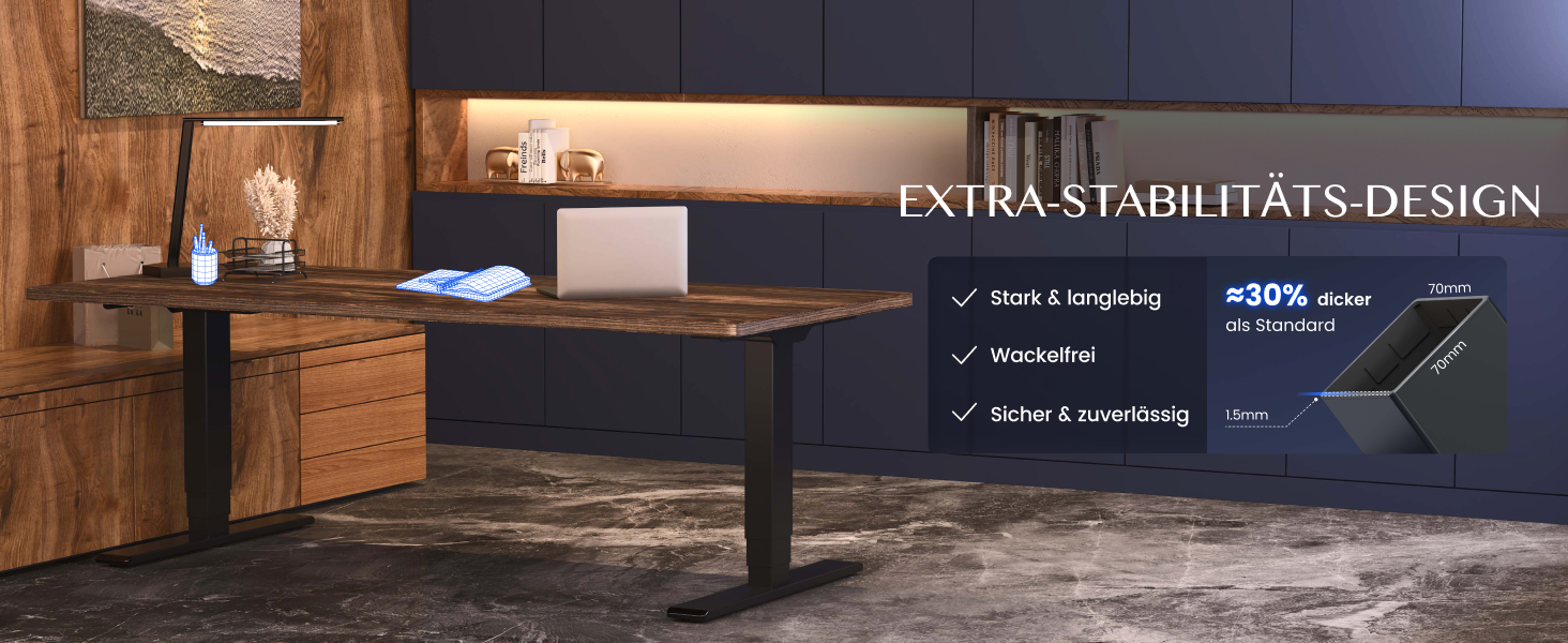 Стол робочий регульований по висоті FLEXISPOT E6, електричний, чорний, 160 кг, USB, пам'ять, LED-дисплей