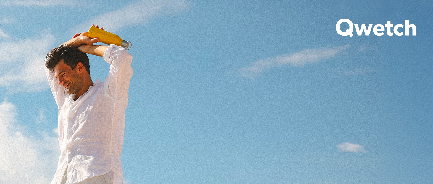 Термокружка QWETCH 240 мл, нержавіюча сталь, чорна - для кави та чаю, зберігає тепло 6 год, холод 12 год, BPA-free, без витоку, багаторазова