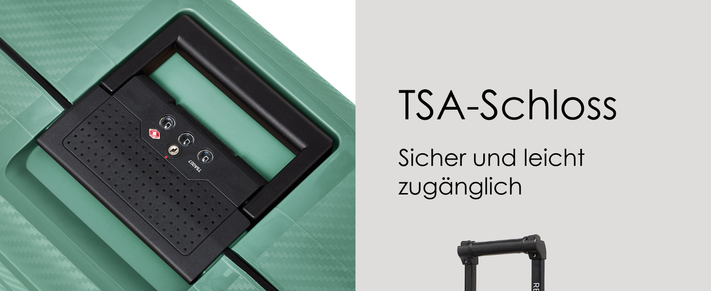 Набір валіз REDOLZ Hartschalen 3-х частинний (Dark Yellow) з TSA-замком | З міцного поліпропілену | 3-х точковий замок | 4 колеса