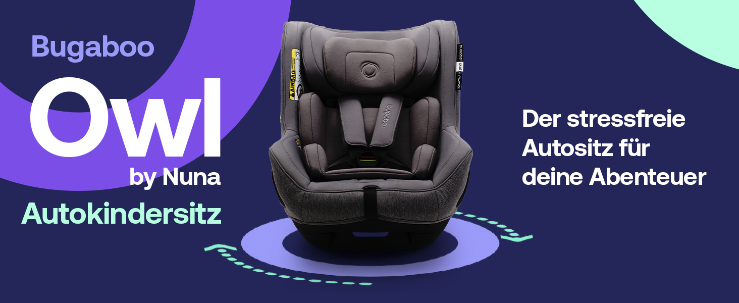 Автокрісло Bugaboo Owl by Nuna Isofix від народження до 4 років, 0-18 кг. Поворот на 360 градусів, група 0/1, максимальний комфорт і безпека, посилений захист від бокових ударів, чорний